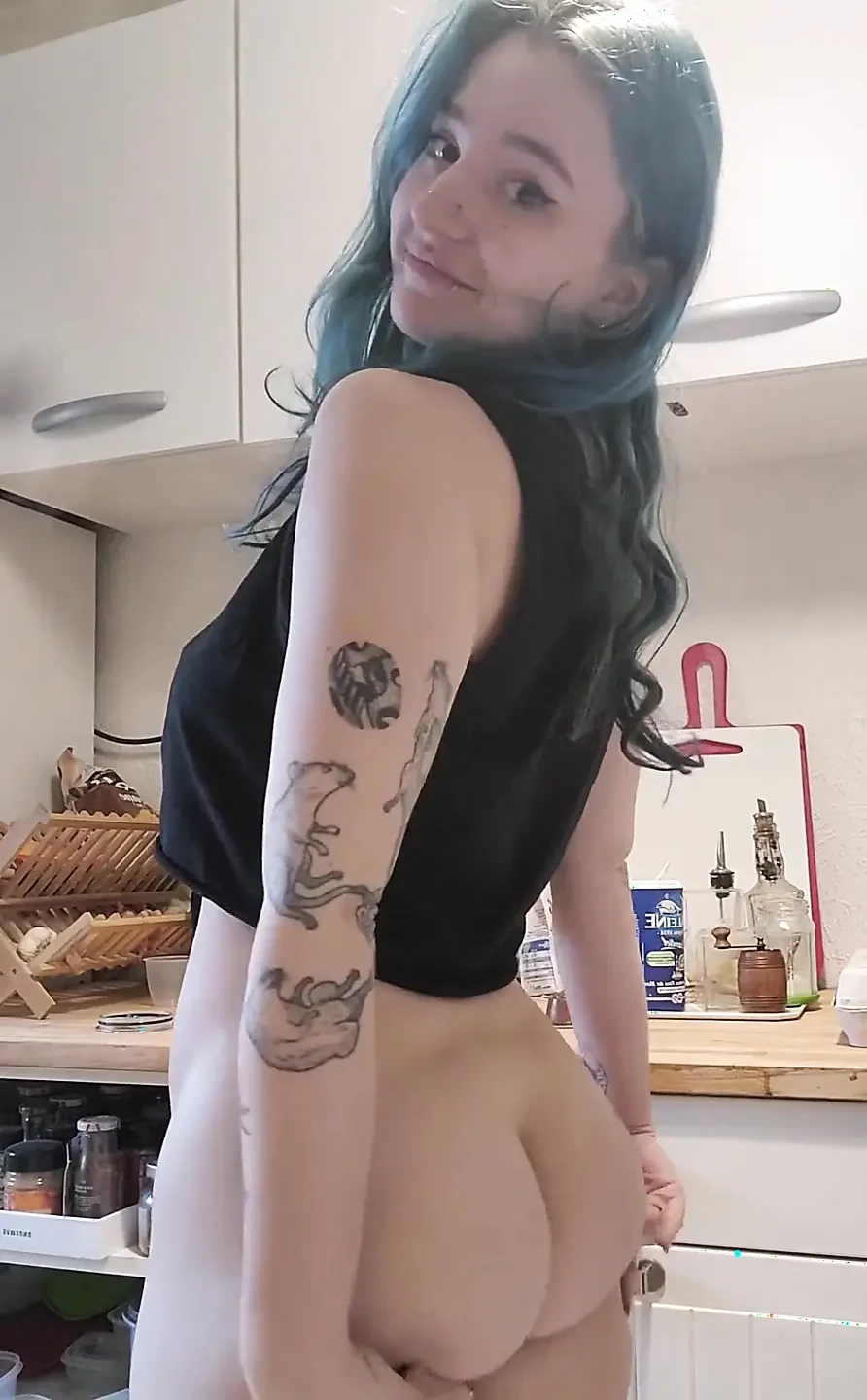 Will you stay with me while I make myself a coffee?