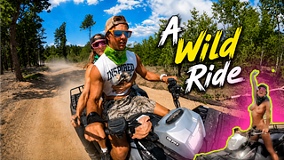 A Wild Ride! Fucking in the Mountains. Riding the Quad Naked!