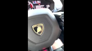 Girl FINGERS Herself in LAMBO on SPRING BREAK!!!