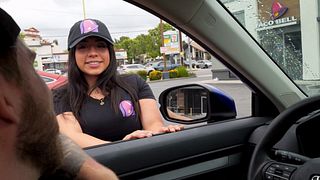 I Pick up Big Booty Slut Taco Bell Worker and Fuck Her in my Car! Melztube, Steve Rickz