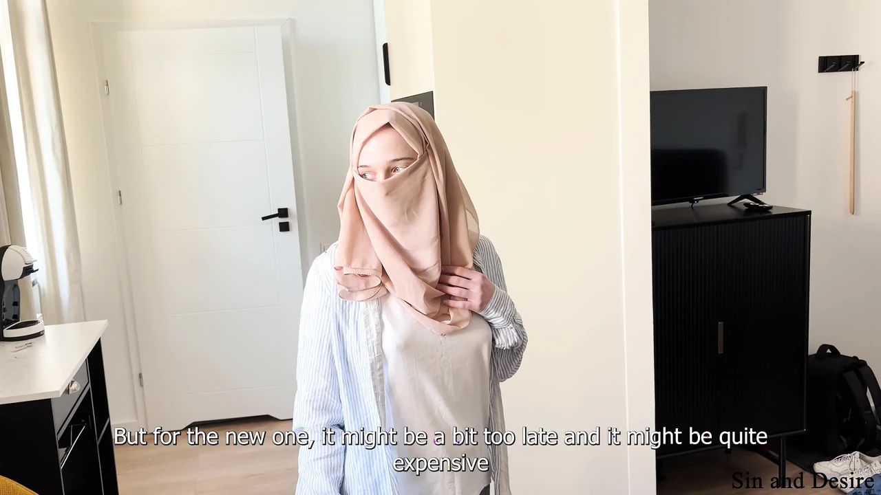 "I've never seen anything like that before." Shy arab stepmom can't take her eyes off her stepson's uncut dick in a shared bed.