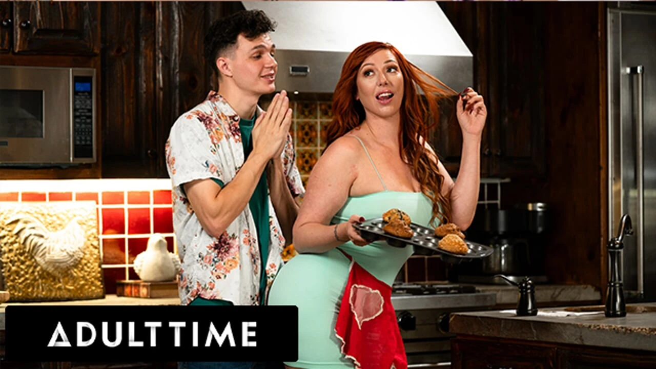 ADULT TIME - MILF Lauren Phillips LOVES Gettiing Fucked By Her Teen Stepson's Scrawny Best Friend