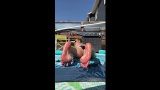 Girl Next Door’s Ridiculously Pretty Soft Pink Wrinkled Soles - HD