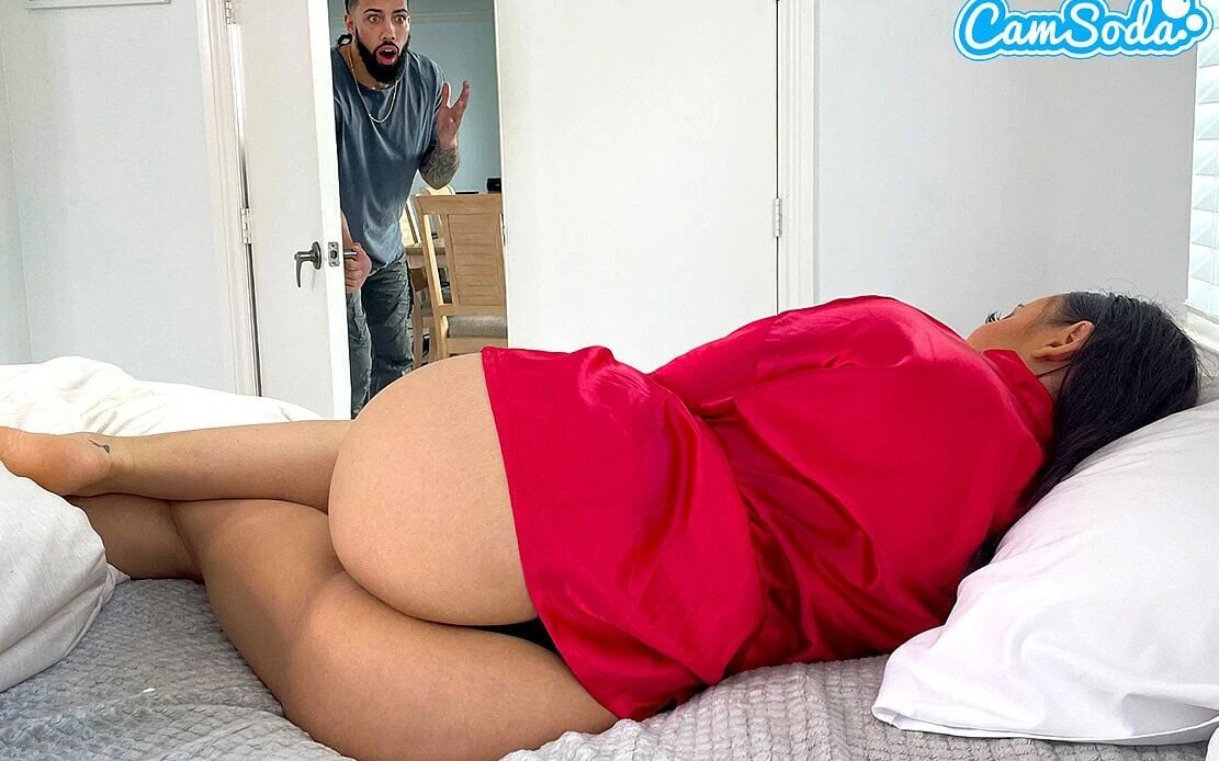Your Father Is Not Home, Right? Big Tits Step Mom Fucks Horny Step Son’s BBC