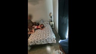 Hubby Cums In His Hand Watching Me Get Pounded By A Huge Cock