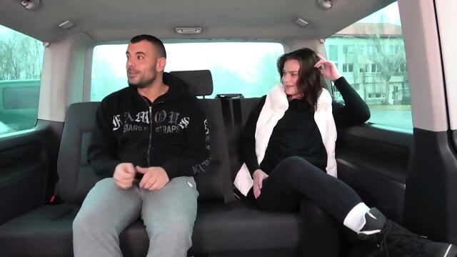 Horny Long Haired Bitch Is Taken Into The Car To Have Some Horny Fuck And Take Facial Cum - Nana Garnet