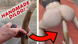 How to craft a dildo to please a hot girl in the woods | BUSHCRAFT TUTORIAL