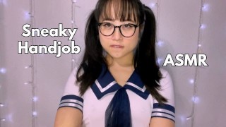 Don't Get Caught! Risky Fun with the Cute Asian Schoolgirl -ASMR HJ