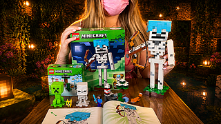 Bringing the Minecraft Skeleton to Life that SHOOTS a BOW. Cozy LEGO Build. SFW