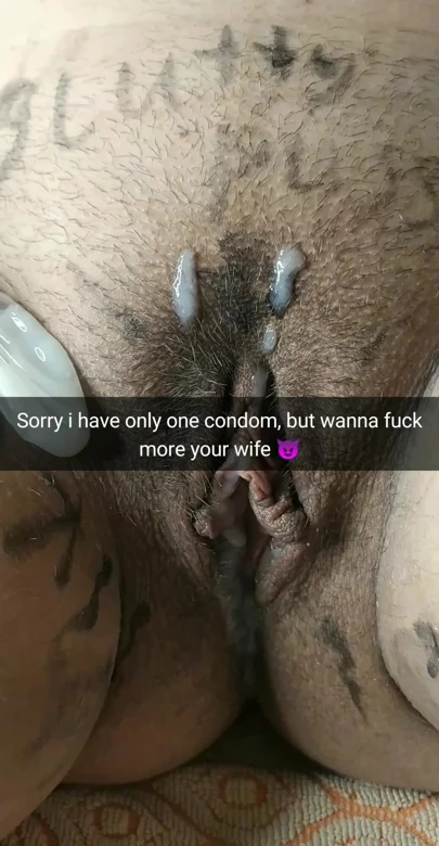 Sorry we ran out of condoms, so i creampie your slut wife!