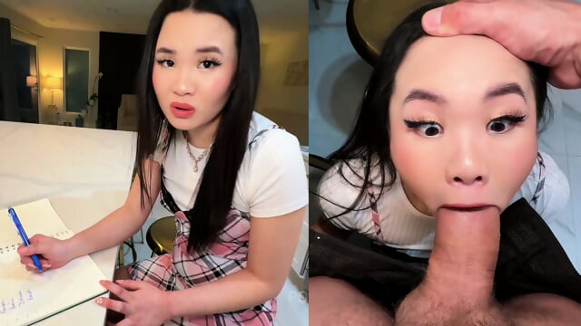 Student Punished For Not Doing Her HW - Sakura Lin