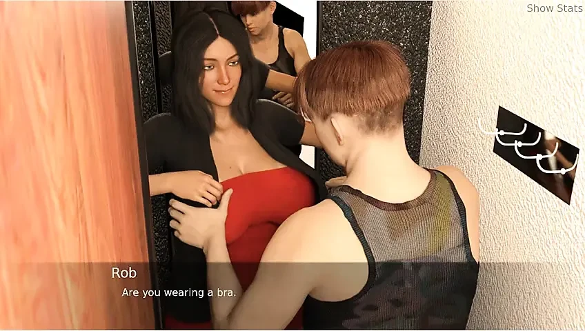 Project Hotwife - Gameplay - Roleplay - Shop Clerk Shows Cloths to Hotwife