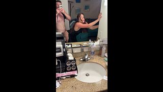 Snuck off from the Pornhub Awards party to get fucked and covered in my dress