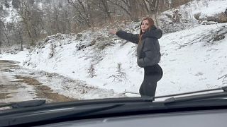 Milf Argentina big ass fucks a stranger on the route