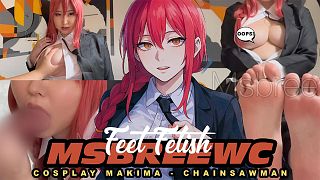 FEET FETISH (COSPLAY MAKIMA - CHAINSAW MAN)