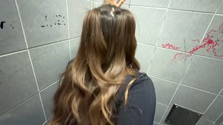I FUCKED in the UNIVERSITY TOILET with my CLASSMATE