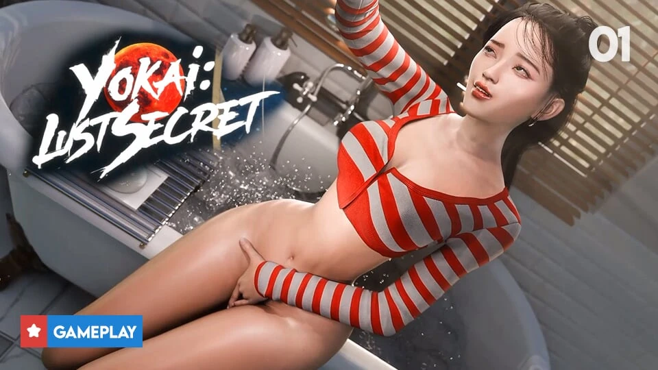 Yokai: Lust Secret Gameplay Part 1 – Airi Caught Fingering Herself in the Bathroom