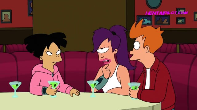 Bender Filled Amy Wong From Futurama With Sperm - Cartoon Parody