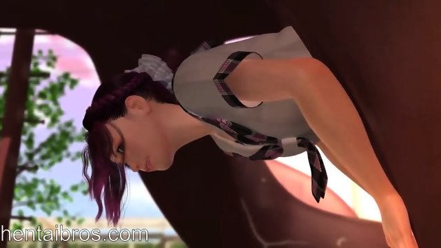 Hentai Girl Stuck In The Hole In Fucked Up