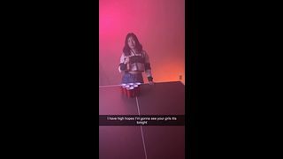 You begged your girlfriend not to play strip pong with your bully