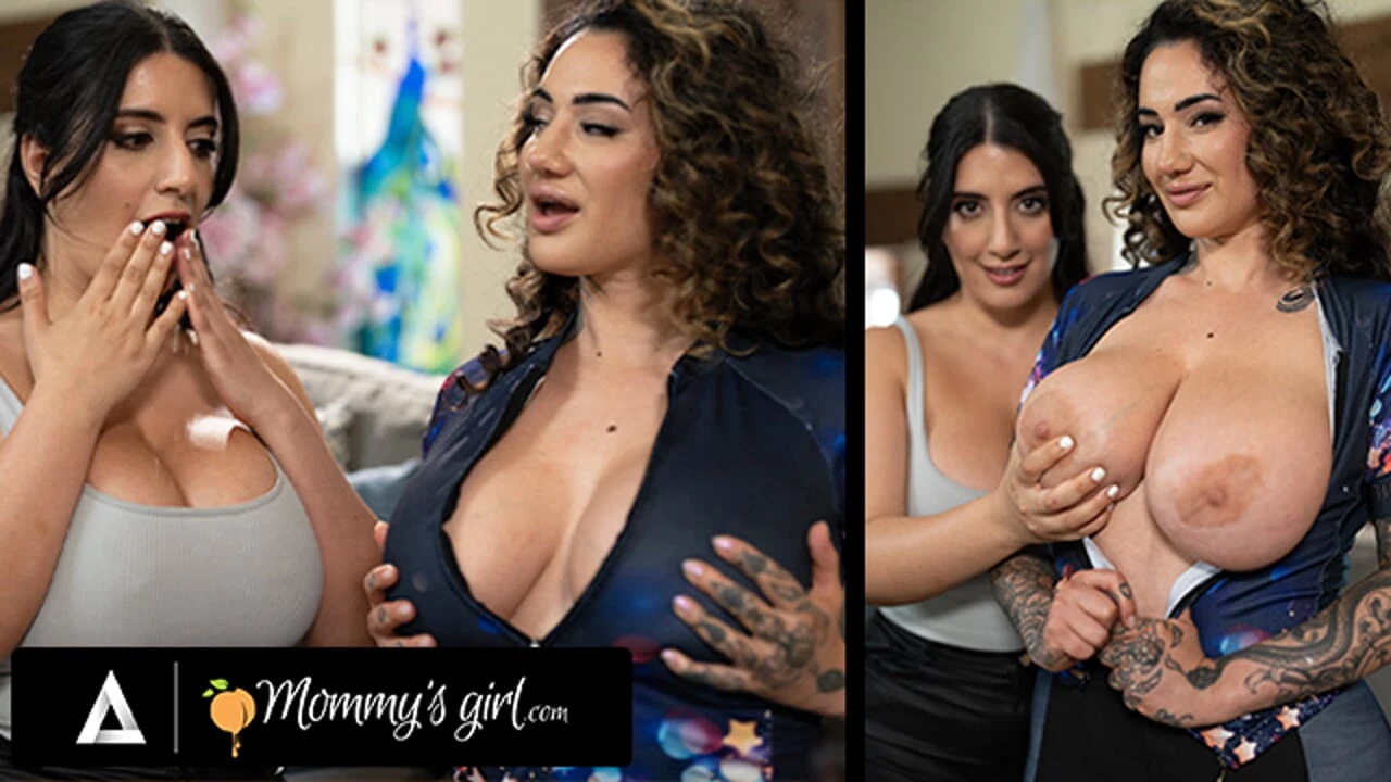 MOMMY'S GIRL - Tattooed Arabelle Raphael’s Bike Outfit Ignites Big Naturals Sarah Arabic’s Lust