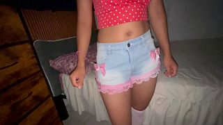 Who could see it! She seems very shy, but she likes anal. Mexican 18 amateur - part 1