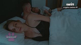 Effy Lil Seduces Her Step Sister's Boyfriend in Their Shared Hotel Bed Right Beside Her Unaware Step Sister