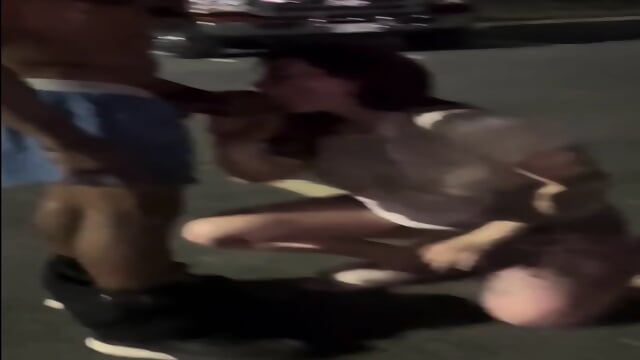 Hot Wife Steps Outside For A Sneaky BBC Fuck While Husband Sleeps