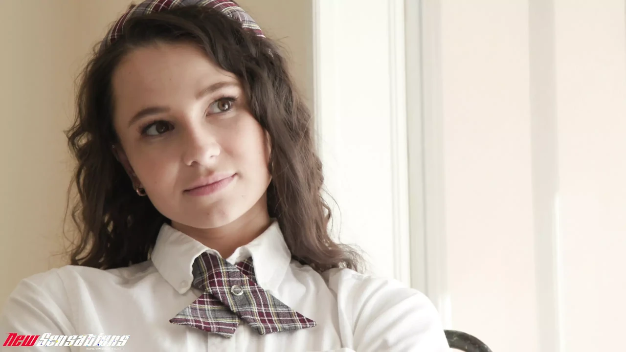 Schoolgirl Liz Gets a Mouthful of Holiday Treats