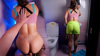 SLUT with a PERFECT ASS gets FUCKED tenderly IN THE TOILET!