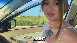 She asked me to stop the car so she could suck me off