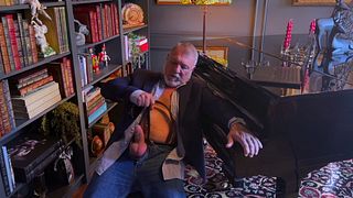 Business Suit Daddy Strips, Jerks His Big Cock, Loudly Shoots Huge Load!!