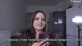 Porn story - She was naked playing with the seller while the customers were walking by (Russian, light femdom, naked in public)