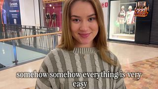 The First Meeting in the Cinema Led to Sex with a Blonde with a Big Ass and CREAMPIE