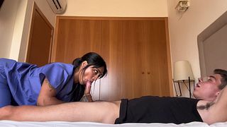 Big titty nurse lets her patient cum inside her in the hospital - Yasmina Khan - Brady Bud