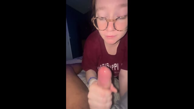 Neighbor With Glasses Eats A BBC