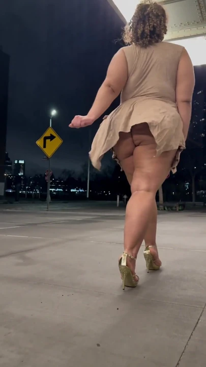 Boricua Mami Thick Legs Fat Ass Big Booty BBW Angie Love LookALike Femdom Candid Walking With A Switch High Heels | Clip 2