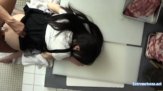 Skinny Fuyue Kotone Gets Rough Sex In Meat Processing Plant On Table Extreme Fetish Action Cream Pie