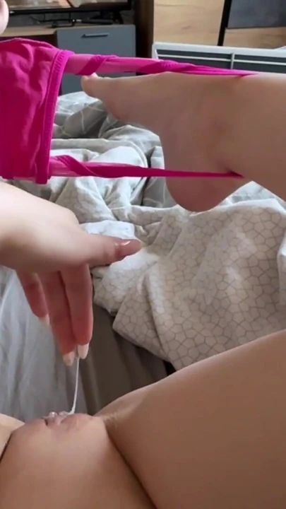 Schoolgirl Creamy Pussy Fingering and Orgasm! | Clip 1