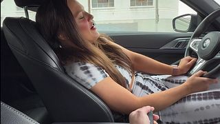 Venessas Butt & Wisconsin Tiff Use Remote Controlled Vibrator In Starbucks Drive Thru