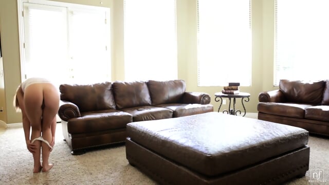 Solo On Leather Sofa - Abby Paradise