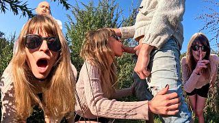 AlmaSol Cheating Wife Hot Stranger Outdoor Fuck Massive Cum on Back