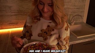He made a high-protein breakfast for his stepsister- ViXXXie Rox