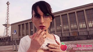 Risky Public Sex - Brunette Teen