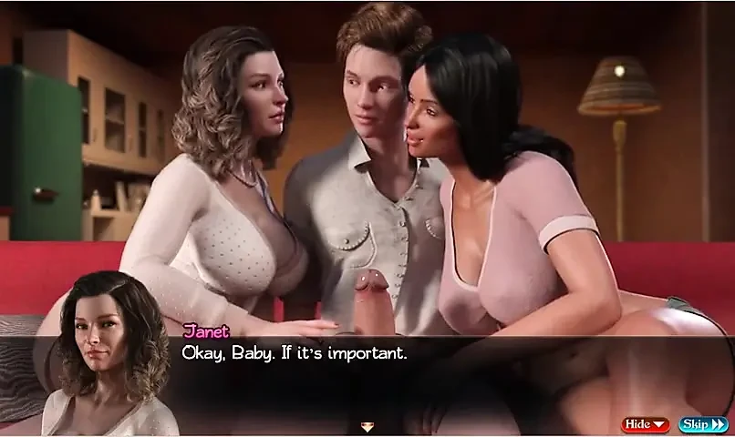 Treasure of Nadia - 81 - Gameplay - Roleplay - Two MILFs Teases Teen and Anal Fuck