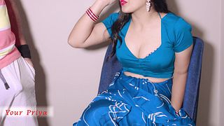 hot stepmom caught talking her BF led hard fuck after hot blowjob in Hindi audio