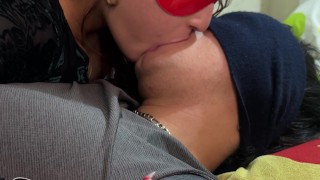 What a spectacular FRENCH KISS my stepsister gives me! 😈