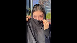 Hijab on, eyes locked… I’m your dream movie date tonight