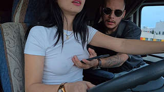 I picked up an Uber customer without a bra