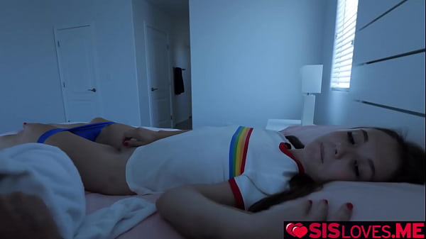 Stepsister Mi Monroe surprised her stepbrother that she masturbate to make herself feel better